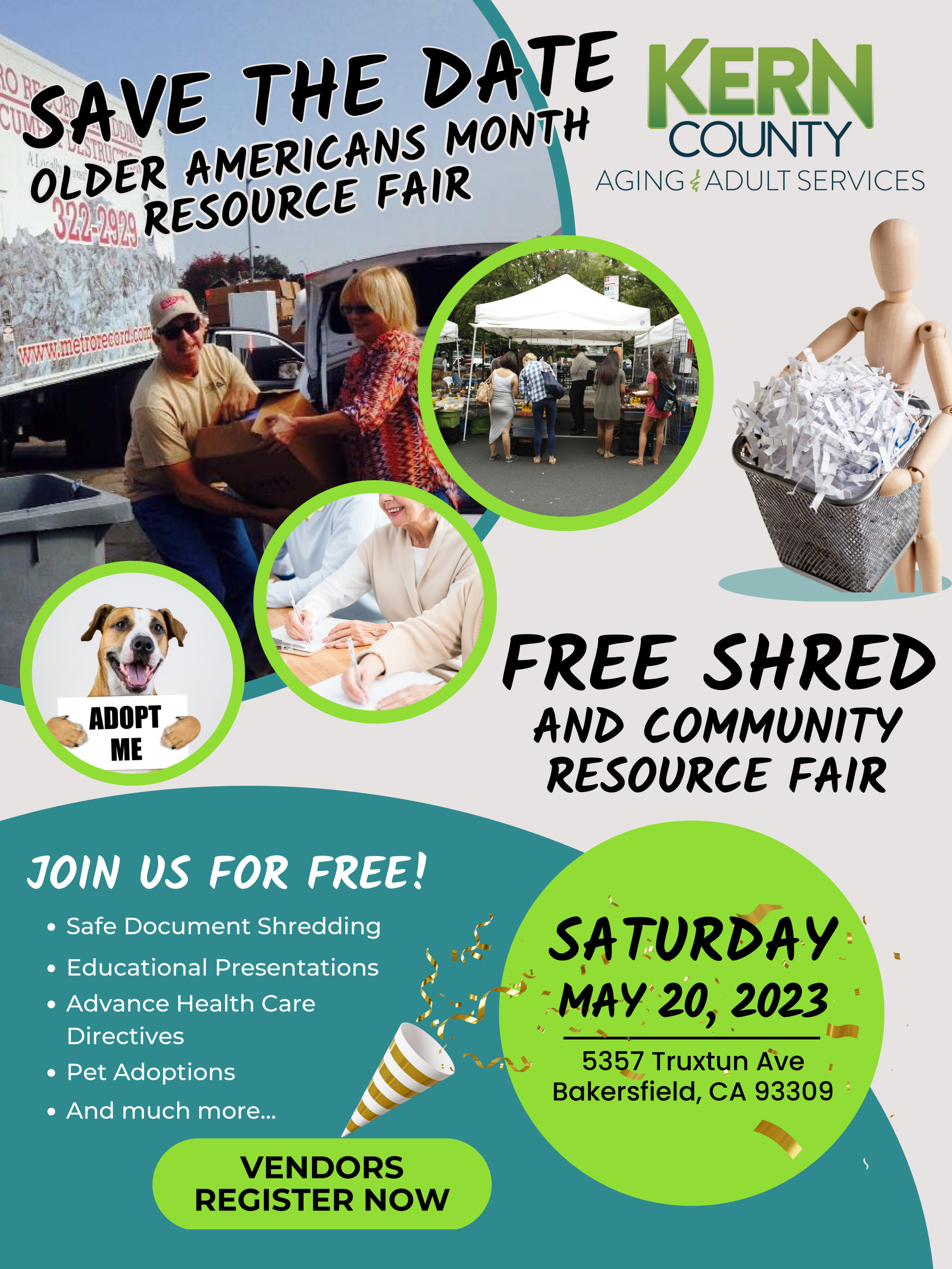 Save The Date Older Americans Month Resource Fair Kern Regional Center