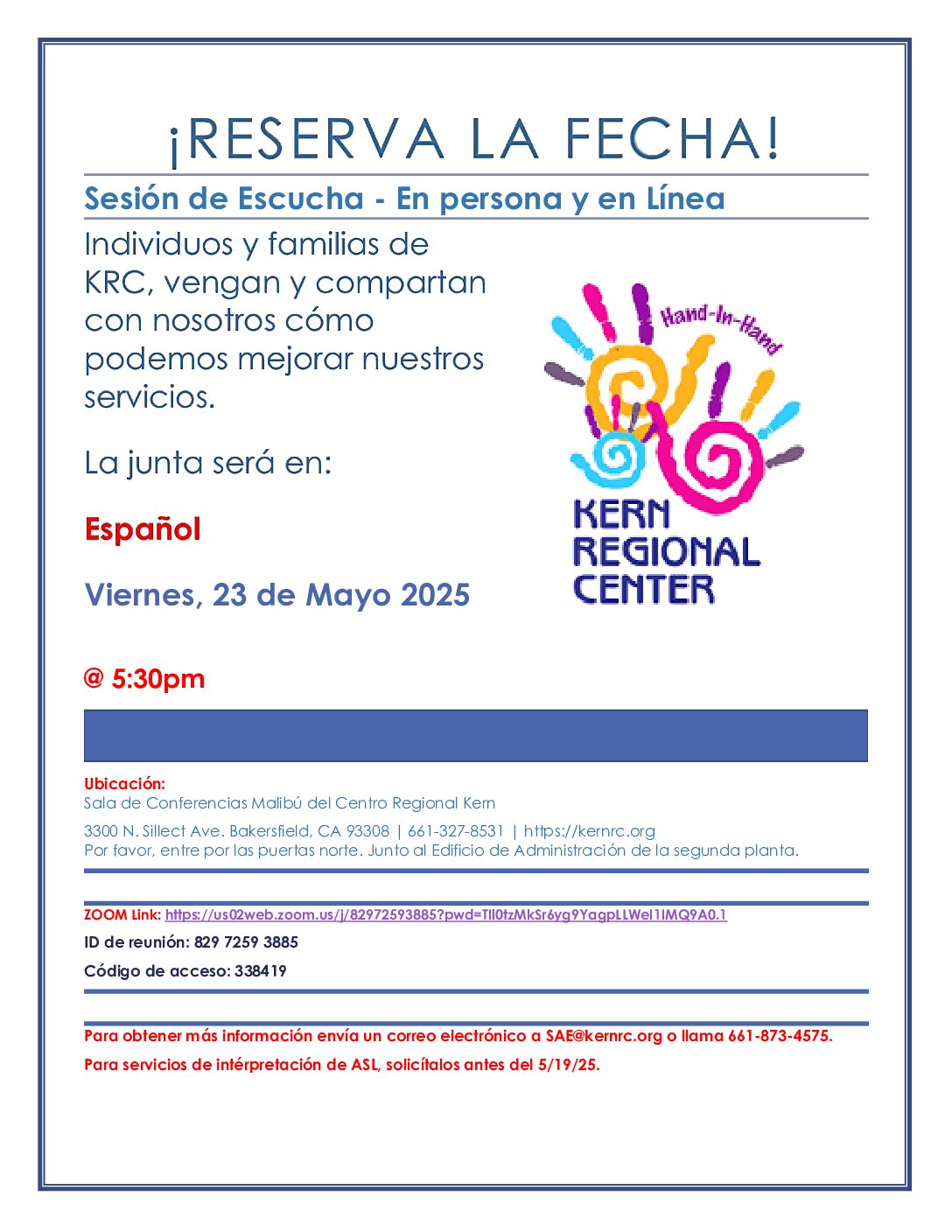 Sesión de Escucha: 23 de Mayo 2025