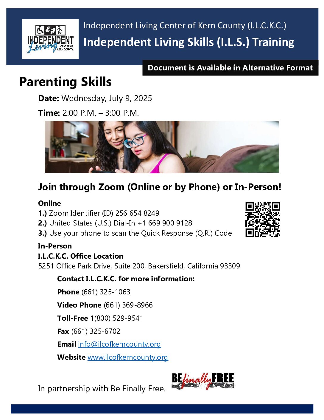 ILCKC: Parenting Skills Training