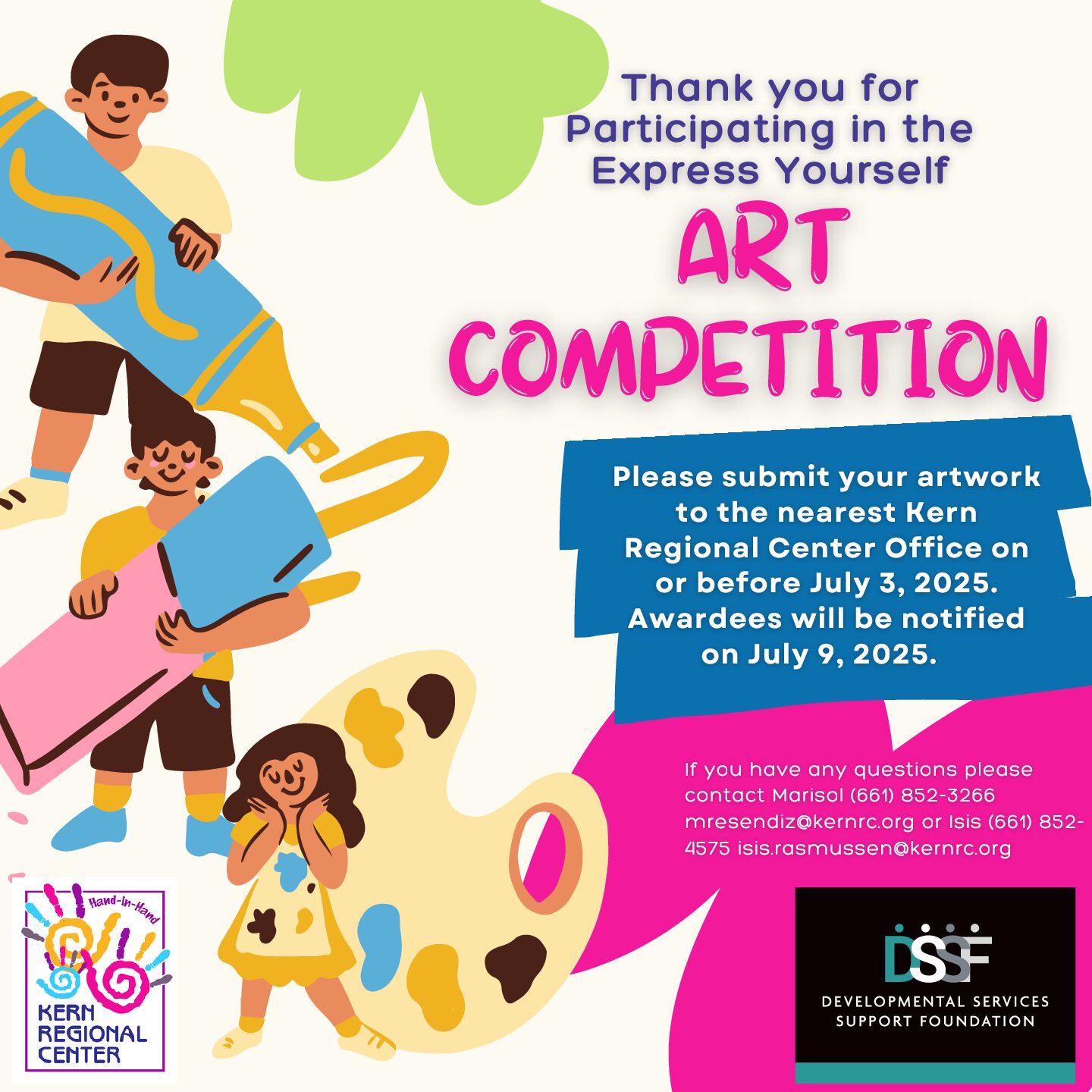 Art Competition Deadline: 7/3/25