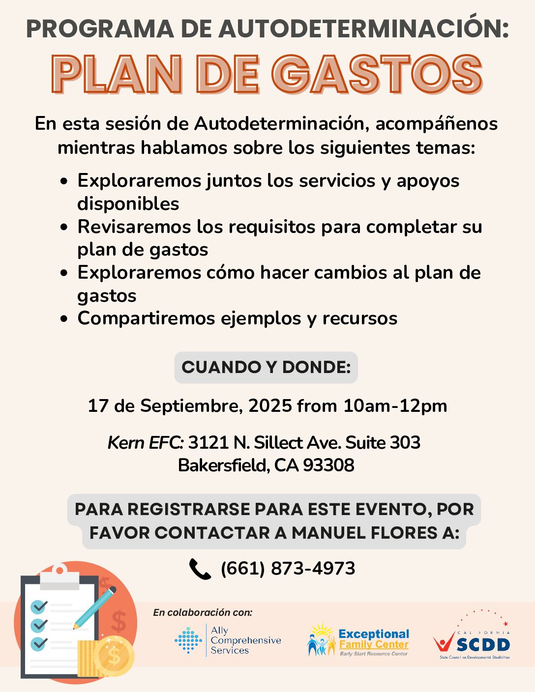 PROGRAMA DE AUTODETERMINACIÓN: PLAN DE GASTOS