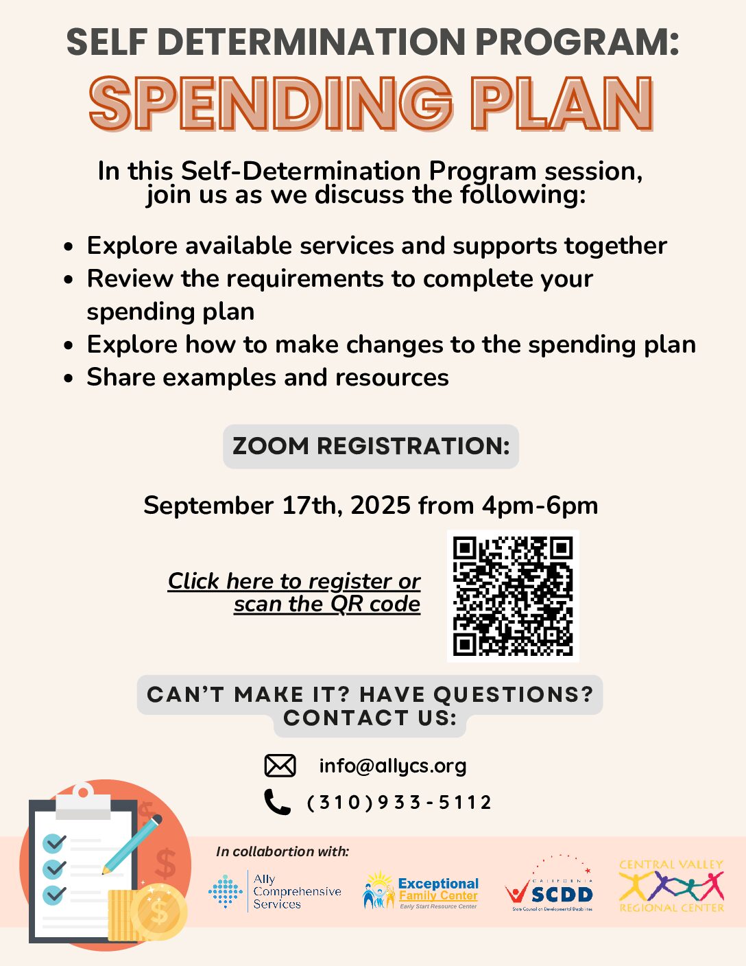 ZOOM: Self-Determination Program: Spending Plan
