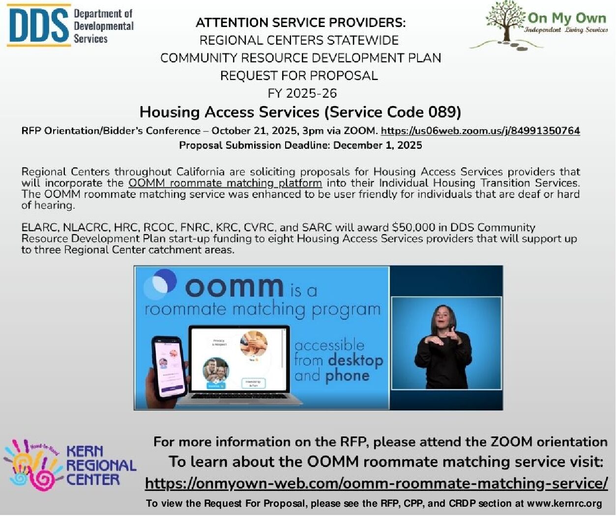 Request for Proposal: Housing Access Services
