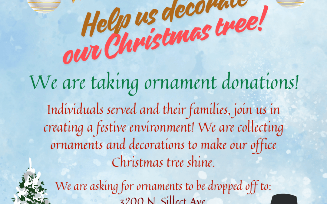 Help Us Decorate Our Christmas Tree!