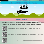 Intro to HCBS and the 10 Final Rules Educational Opportunity! Join us on either May 7, 1:30-4:30 PM, May 20 9:00-12:00PM, May 20 1:30-4:30 PM.