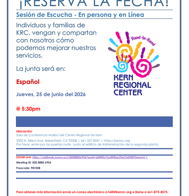 Sesión de Escucha – En persona y en Línea