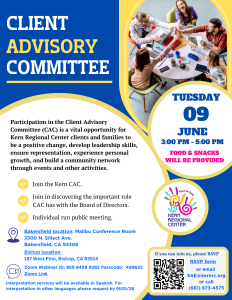 Client Advisory Committee Meeting June 09,2026 from 3:00 PM to 5:00 PM. Zoom link available. Webinar ID: 859 8459 9282 Passcode:499622